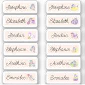 Terug naar School Custom Meerdere Naam Stickers (Voorkant)