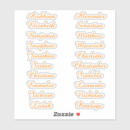 Terug naar School Custom Meerdere Naam Stickers