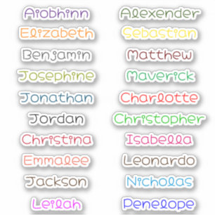 Terug naar School Custom Meerdere Naam Stickers