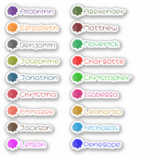 Terug naar School Custom Meerdere Namen Stickers
