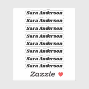 Terug naar School Custom Name Stickers