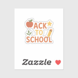 Terug naar School Custom Vinyl Sticker