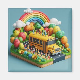 Terug naar school-dag magneet