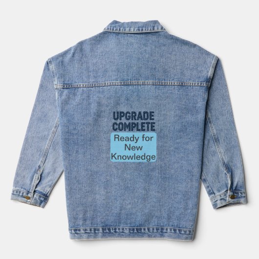 Terug naar school Denim Jacket (Achterkant)
