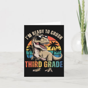 Terug naar school Dinosaur Boy Ik ben klaar om dit Kaart