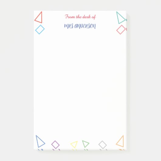 Terug naar school Docenten Cadeau Post-it® Notes (Voorkant)