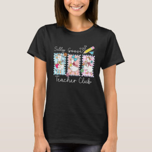 Terug naar school Dwaas ganzen leraressenclub eers T-shirt