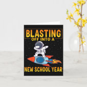 Terug naar school: een nieuw schooljaar beginnen kaart (Gele Bloem)