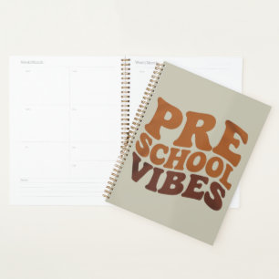 Terug naar school eerste dag Pre-K Hippie Planner