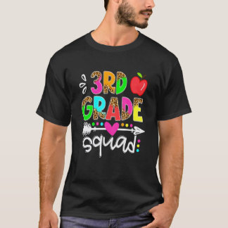 Terug naar school eerste dag van 3e klas Squad Ler T-shirt