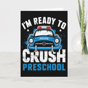 Terug naar school eerste dag van de kleuterschool kaart