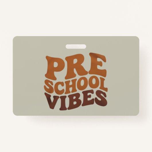Terug naar school Eerste dag van Pre-K kleuterscho Badge (Voorkant)