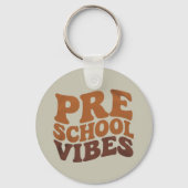 Terug naar school Eerste dag van Pre-K kleuterscho Sleutelhanger (Voorkant)