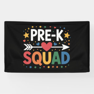 Terug naar school Eerste dag van Pre-K Kleuterscho Spandoek