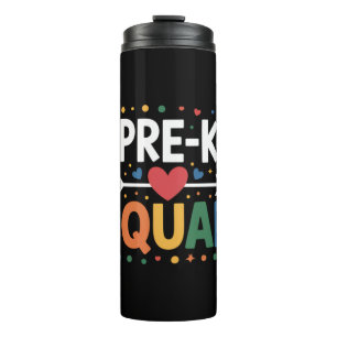 Terug naar school Eerste dag van Pre-K Kleuterscho Thermosbeker