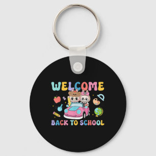 Terug naar school eerste schooldag monster leraar sleutelhanger