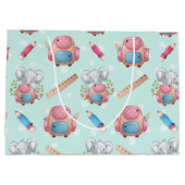 Terug naar School Elephant Pattern Groot Cadeauzakje (Achterkant)