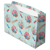 Terug naar School Elephant Pattern Groot Cadeauzakje (Achterkant Gekanteld)