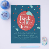 Terug naar school evenement Fruit Appel Flyer (Enkel)