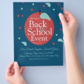 Terug naar school evenement Fruit Appel Flyer (Hand)