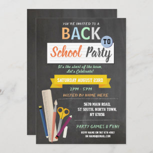 Terug naar school Feest Leraar schoolbord Fun Uitn Kaart