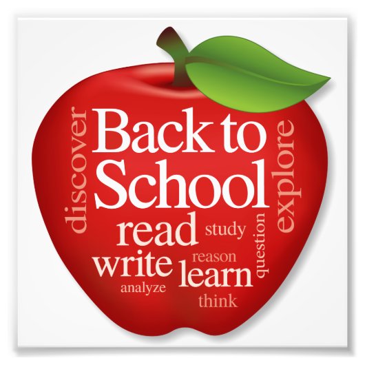 Terug naar School Foto Afdruk (Voorkant)