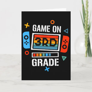 Terug naar school Game On 3e klas grappige gamer k Kaart