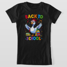 Terug naar school gans – Kleurrijk leuk T-shirt on