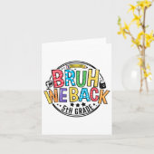 Terug naar school gast we zijn terug 5e klas eerst kaart (Gele Bloem)