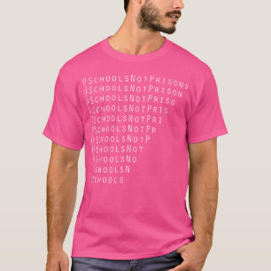 Terug naar school, geen esthetische gevangenissen t-shirt