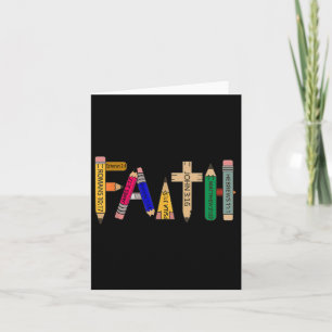 Terug-naar-school geloof potlood Bijbelvers christ Kaart