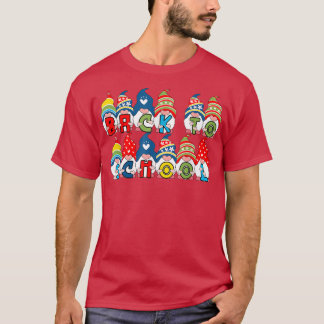 Terug naar school Gnomies Cute Gnome Studenten Ler T-shirt