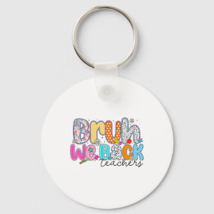 Terug naar school grapjes voor leraren preppy sleutelhanger