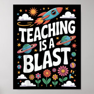 Terug naar school Grappig Lesgeven Is Een Feest On Poster