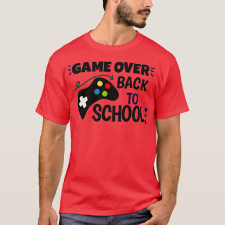 Terug naar school Grappig spel over schoolstudente T-shirt
