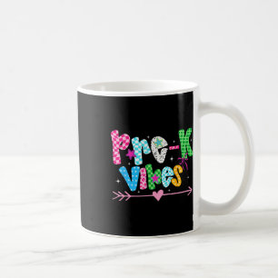 Terug naar school Groovy Teacher Pre-k Vibes Smile Koffiemok