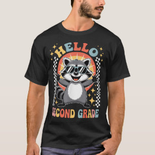 Terug naar school Hallo 2e klas Wasbeer Tweede T-shirt
