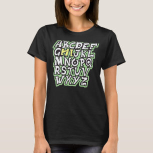 Terug naar school Hallo Alfabet Kinderen Leraren 1 T-shirt
