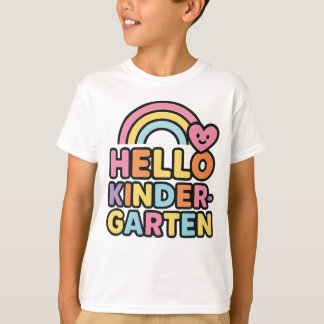 Terug naar school Hallo kleuterleidster kinderen T-shirt