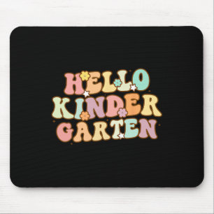 Terug naar school Hallo kleuterschool voor kindere Muismat