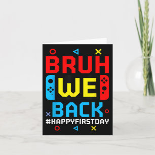 Terug naar school Happy First Day Video Game Kaart