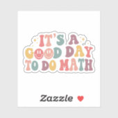 Terug naar school, het is een goede dag om Wiskund Sticker (Vel)