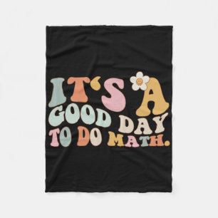 Terug naar school Het is een goede dag om wiskunde Fleece Deken