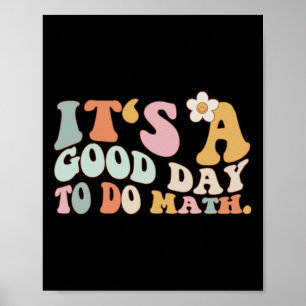 Terug naar school Het is een goede dag om wiskunde Poster