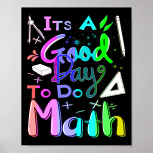 Terug naar school Het is een goede dag om wiskunde Poster