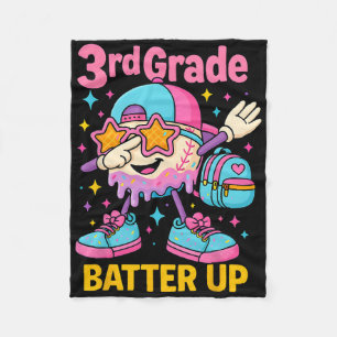 Terug naar school honkbal ijs druppel eerste dag O Fleece Deken