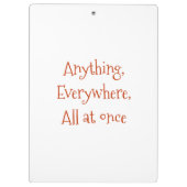 Terug naar School I Waterverf Kinder Klembord (Achterkant)