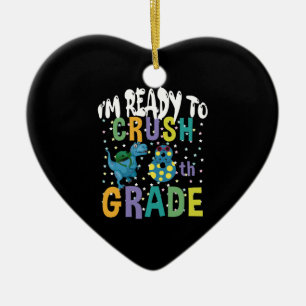 Terug naar school ik ben klaar om groep 8 te verpl keramisch ornament