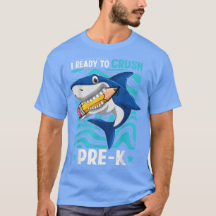 Terug naar school Ik ben klaar om Prek-haai jongen T-shirt