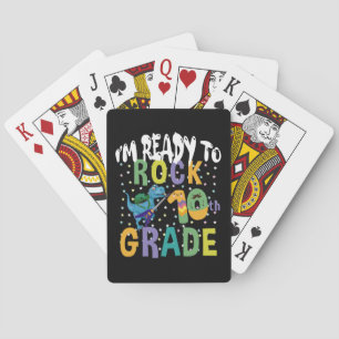 Terug naar school ik ben klaar om te rocken 10e le pokerkaarten
